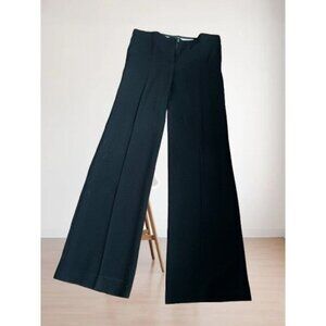SPORTMAX Black Tailored Trousers Bell Bottom Pants Made in Italy Size 10